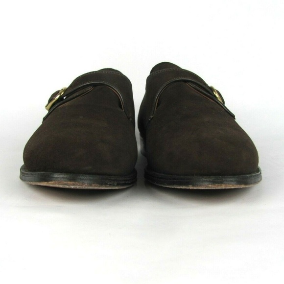 ALDEN Suede Brown Monk Strap Dress Shoes 11.5 - Picture 4 of 8